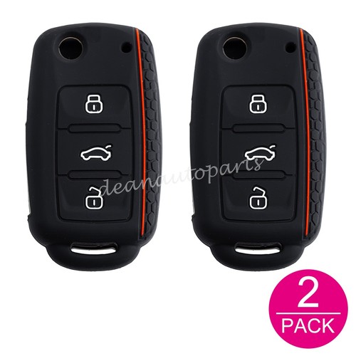 Silicone car flip key cover - 2x,