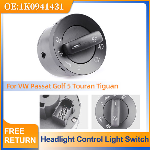 Main headlamp switch 1k0941431 - headlamp,